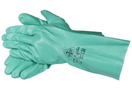 Säureschutzhandschuhe Chemikalienschutz Handschuhe Nitril Grün 
