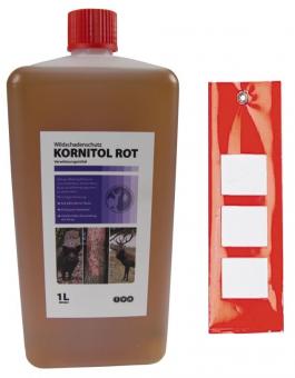 Kornitol Rot Wildvergrämung 1 Liter inkl. 1Kornitol-Strip 